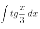 \int tg \frac{x}{3}\: dx