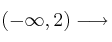 (-\infty,2) \longrightarrow