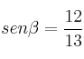 sen \beta = \frac{12}{13}