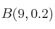 B(9, 0.2)