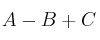 A-B+C