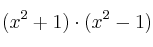 (x^2+1) \cdot (x^2-1) (x^2+1) \cdot (x^2-1)