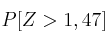 P[Z > 1,47]