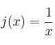 j(x) = \frac{1}{x}