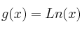 g(x) = Ln (x)