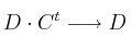 D \cdot C^t \longrightarrow D