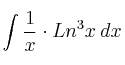 \int \frac{1}{x} \cdot Ln^3 x \: dx