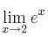 \lim\limits_{x \rightarrow 2} e^x \lim\limits_{x \rightarrow 2} e^x