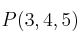 P(3,4,5)