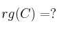 rg(C) = ?