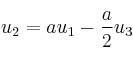 u_2=au_1-\frac{a}{2}u_3