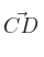 \vec{CD}