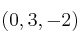 (0,3,-2)