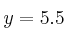 y=5.5